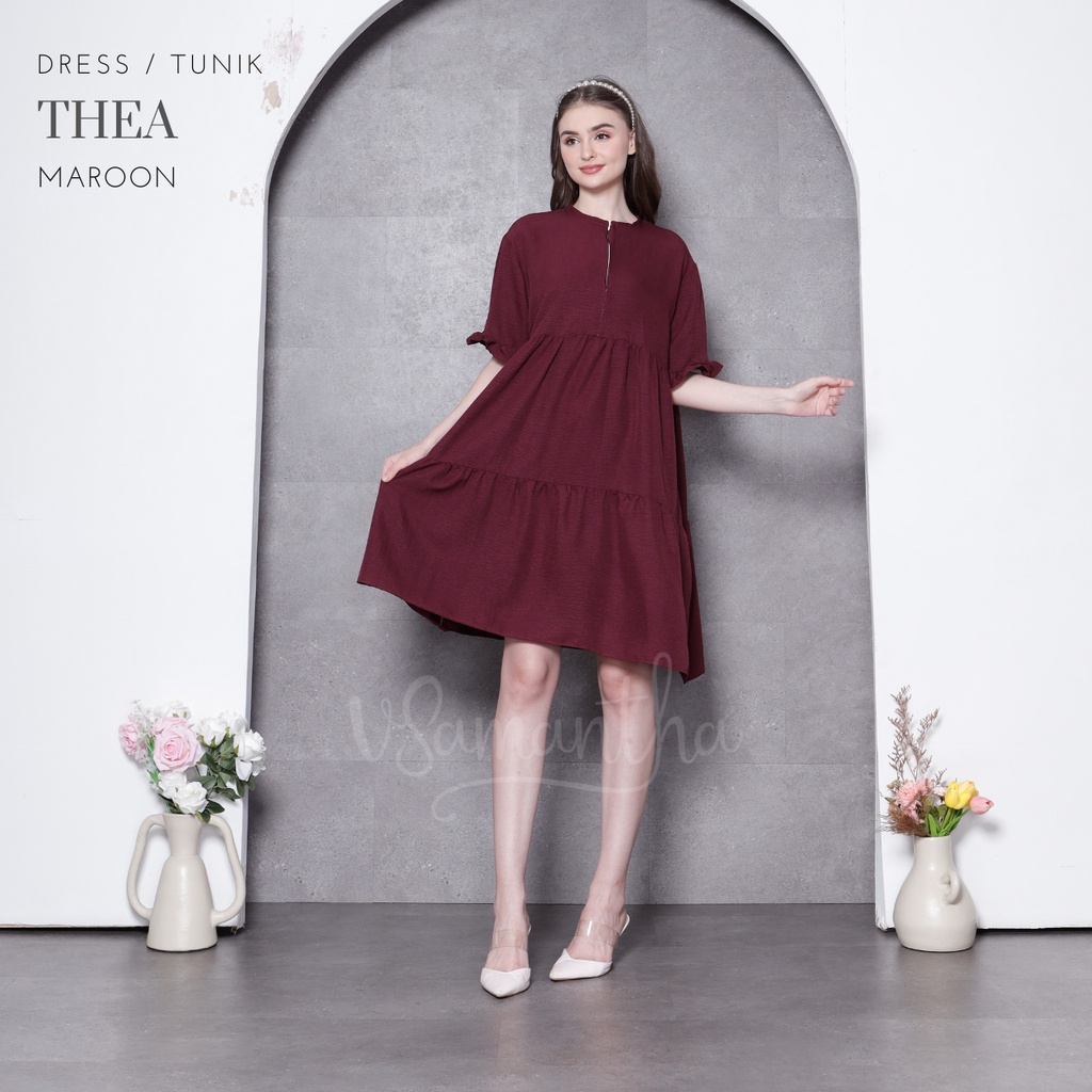 Dress Airflow Crinkle Ruffle Thea