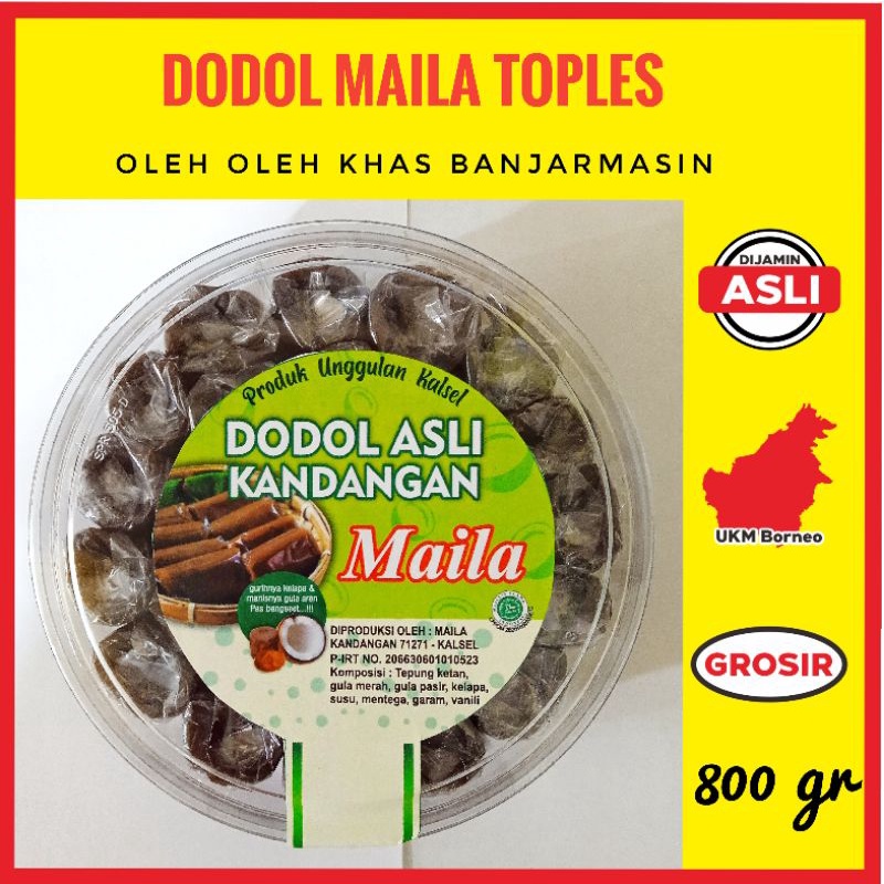

Dodol Toples Maila Oleh Oleh Banjarmasin Kalimantan