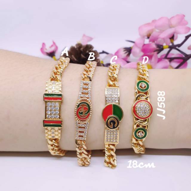 Gelang tangan rantai permata zircon korea ☆GX-9☆