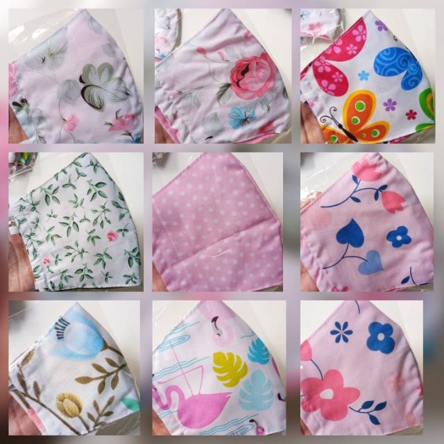 Masker Kain Hijab Motif Shabby Shopee Indonesia