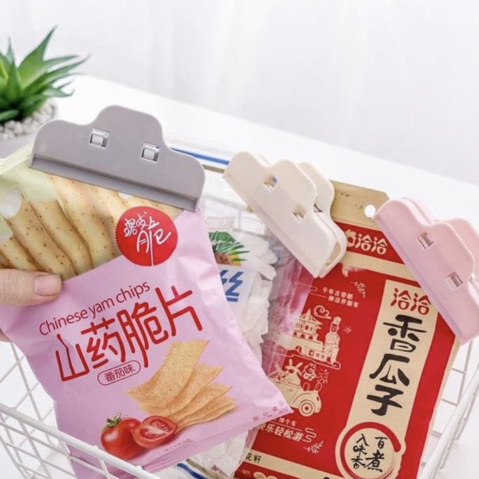 (HJ_888)Jepitan Penjepit Plastik Bungkusan Snack Makanan Cemilan Food Snack Seal Sealing Bag Clips Sealer