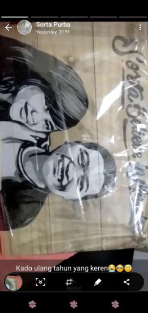 Hadiah Lukisan Khusus 2 Wajah