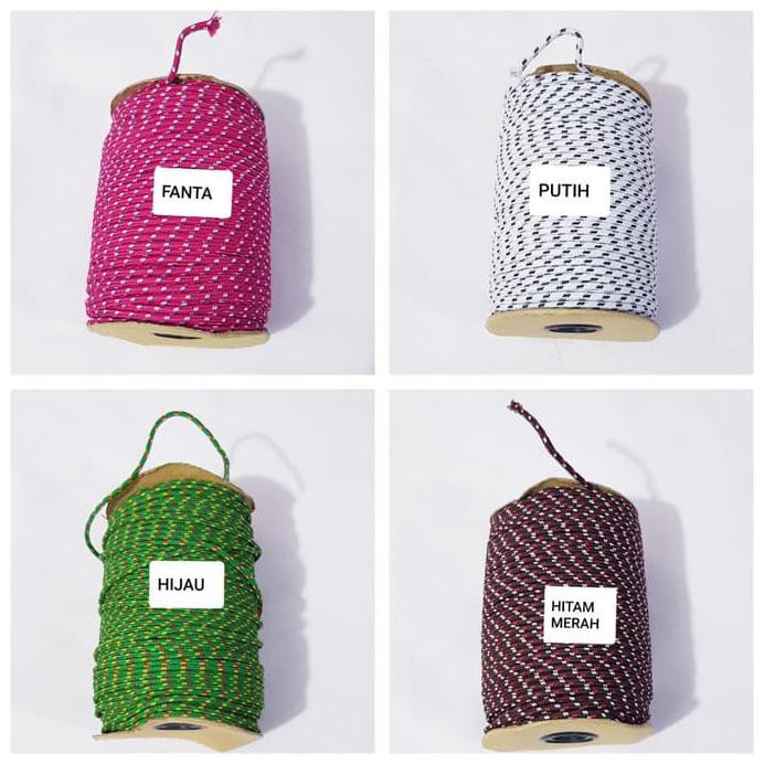 

TALI GUNUNG PARACORD 4MM JUAL PER ROLL - INFO WARNA, ROL KAYU 100MTR
