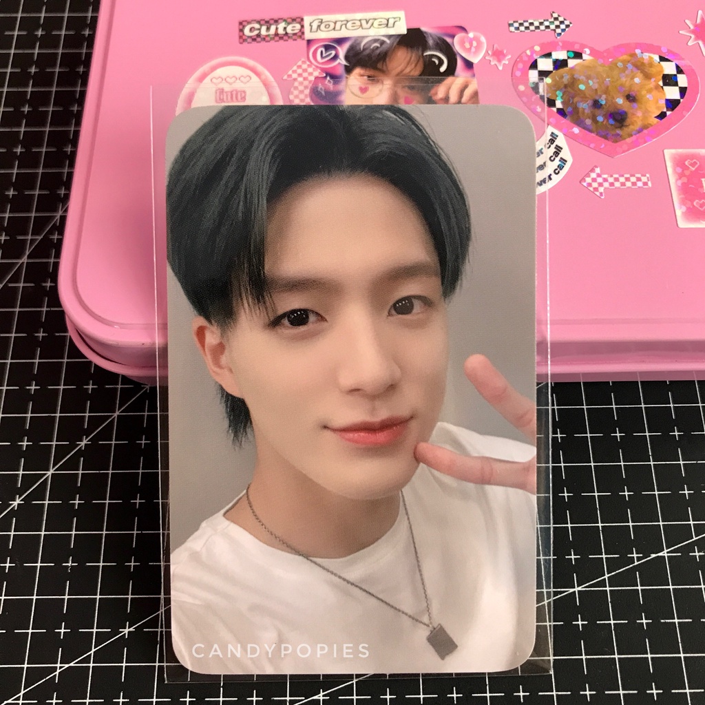 [READY] SANRIO X NCT JENO GLASS CUP PHOTOCARD PC ONLY