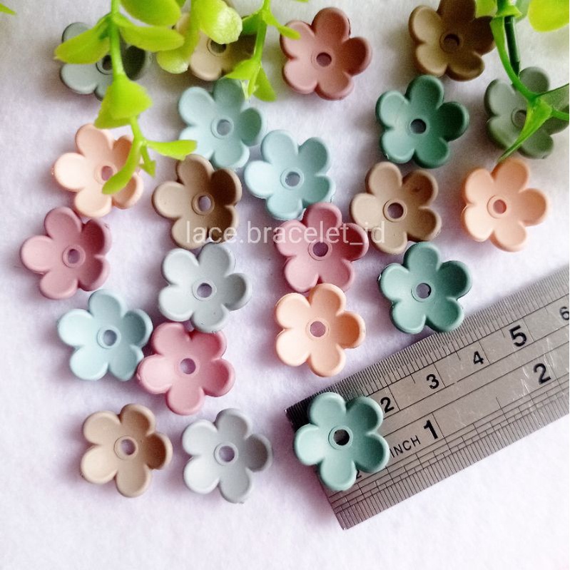 manik manik kelopak bunga mute bunga aksesoris