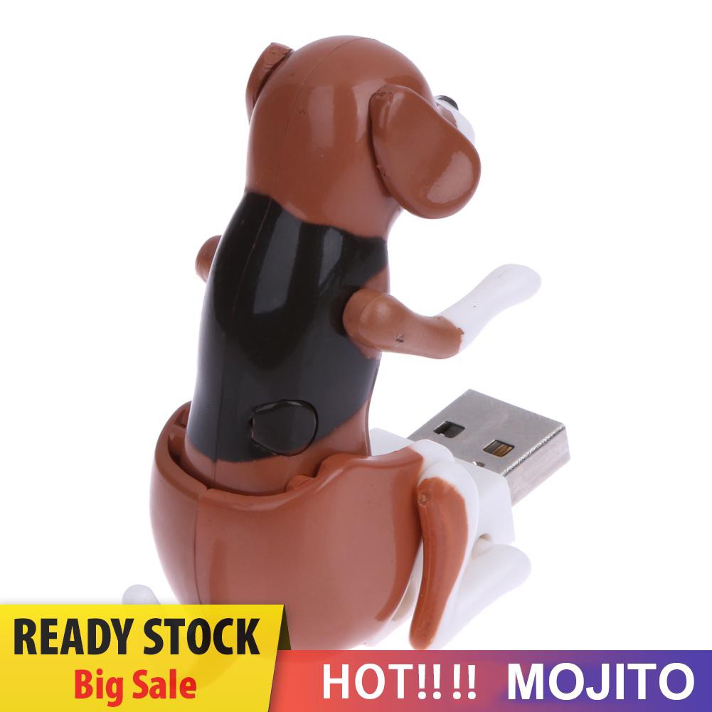 OMJIT Portable Mini Cute USB Funny Humping Spot Dog Toy for Relieve Pressure Gift