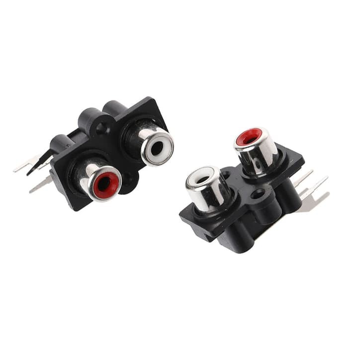 SOKET RCA 2 PIN SOCKET RCA 2 PIN SOCKET RCA 2 LUBANG RCA FEMALE 2 LUBANG CONTRA RCA 2 PIN BERDIRI