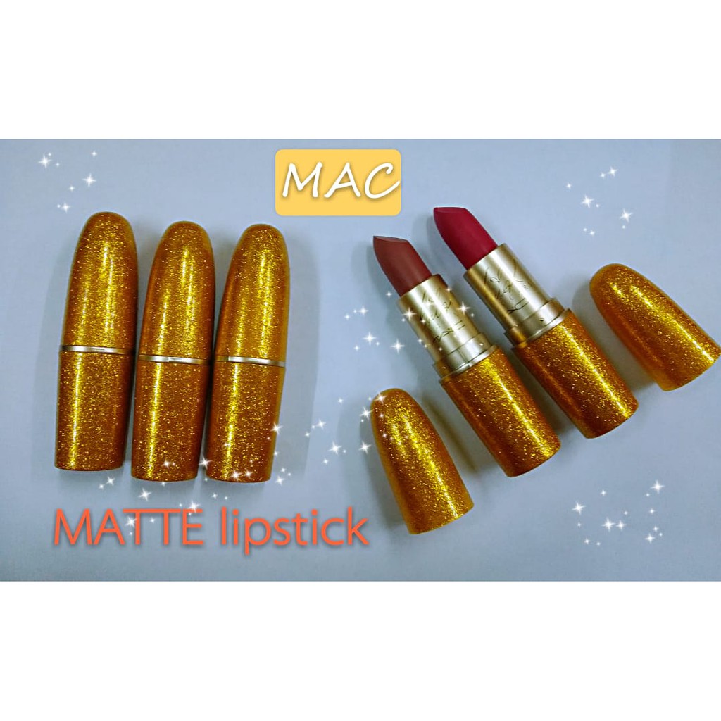 Lipstic Make Lip MAC GOLD BOX