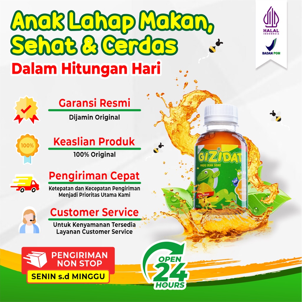 PROMO SPESIAL 2 Botol Gizidat Nafsu Makan Anak Hanya Dalam 2 Minggu