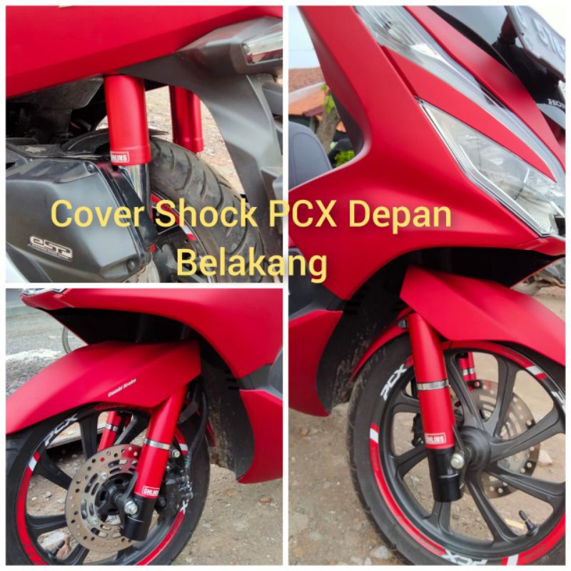 COVER SHOCK DEPAN DAN BELAKANG PCX 150.