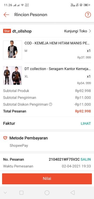 Dt Collection - Seragam Kantor Kemeja Batik Kerja Pria Motif Santika Cendrawasih