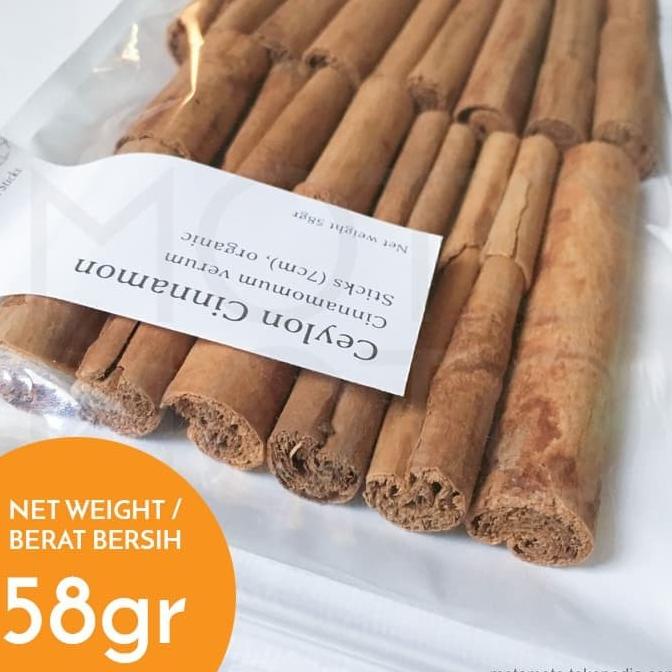 

Ceylon Cinnamon Stick Organic Kayu Manis Organik Batang Stik Batangan