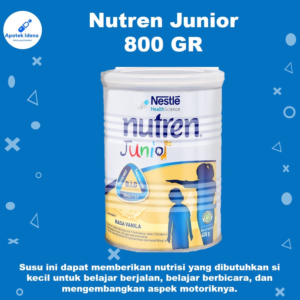 

Nutren Junior Rasa Vanila 800 GR Susu Kebutuhan Anak Usia 1- 10 Tahun