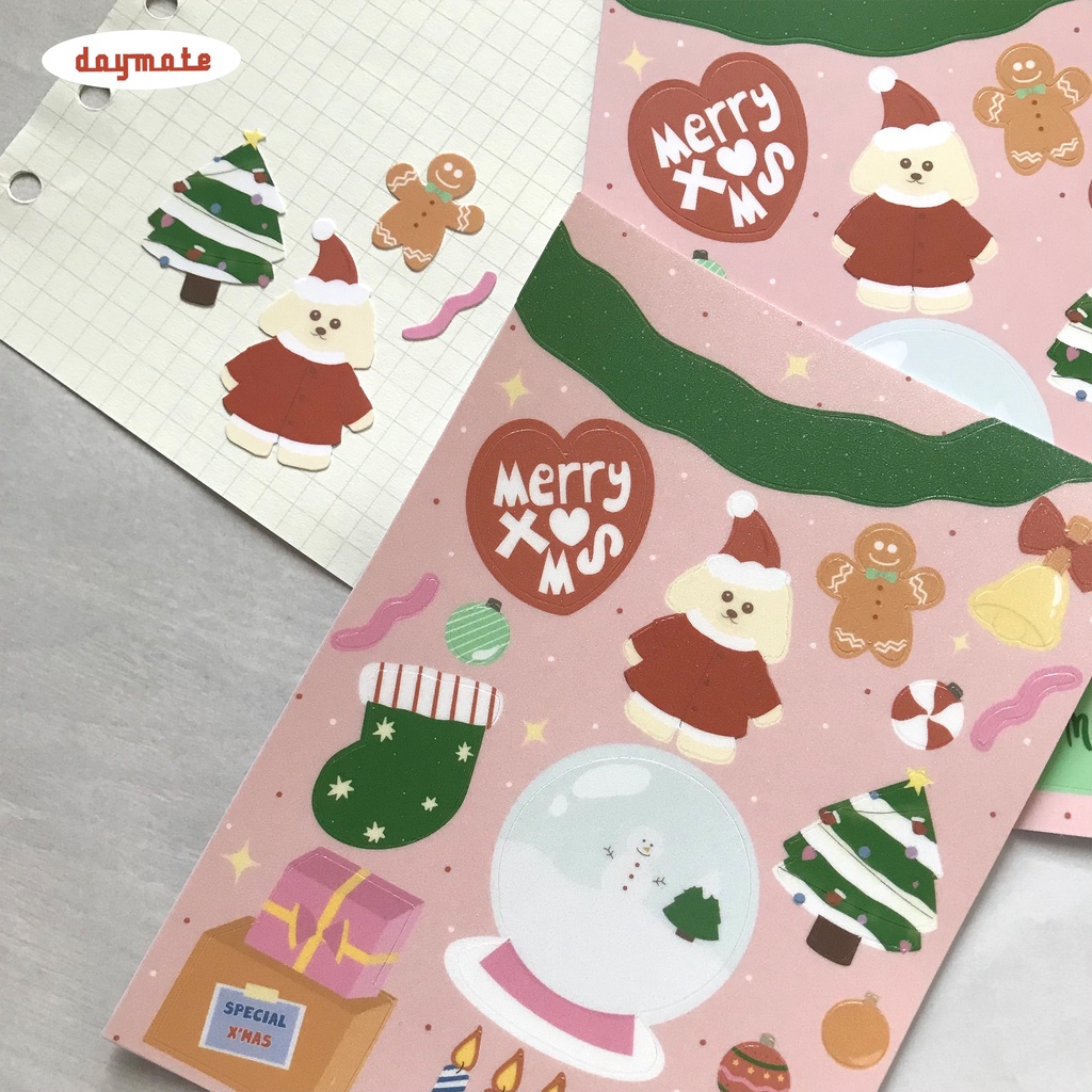 

LOVELY XMAS STICKER SHEET - DAYMATE