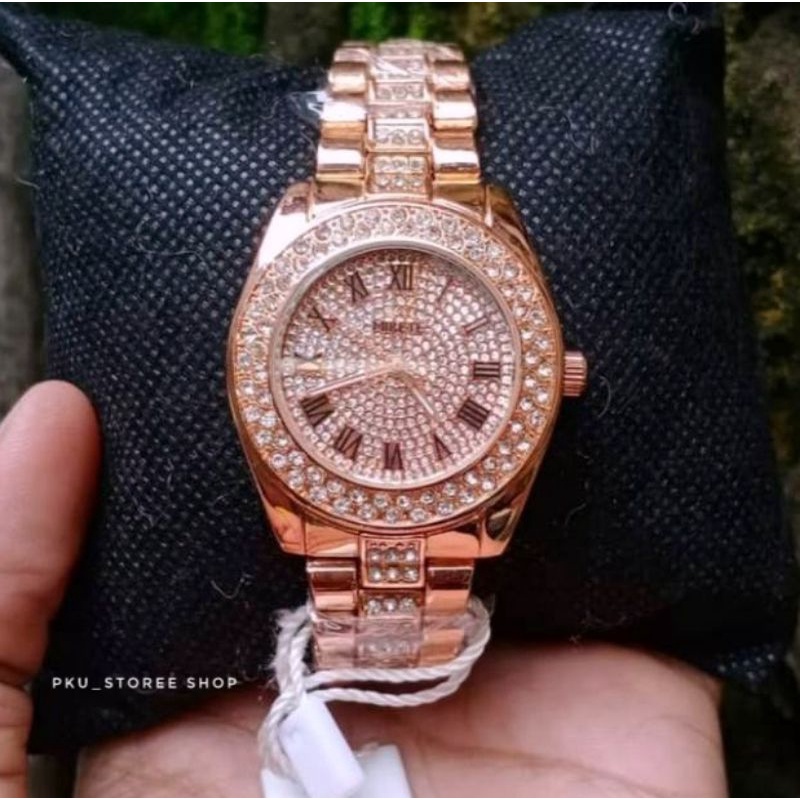 MOTIF PERMATA JAM TANGAN WANITA MIRETE ORIGINAL MOTIF MEWAH ROSGOLD, JAM TANGAN WANITA TAHAN AIR COD BAYAR DI TEMPAT, JAM TANGAN KASUAL WANITA TERLARIS, JAM TANGAN CEWEK WATER RESISTANT