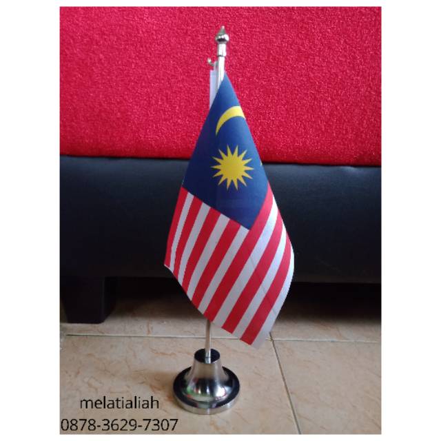 Jual Bendera Meja || Bendera Stainless || Bendera Malaysia | Shopee