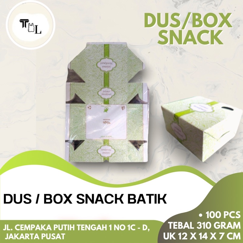 Dus Snack Batik / Box Snack Batik - Isi 100Pcs