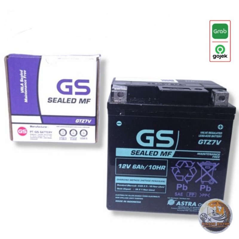 GS ASTRA GTZ-7V Aki Motor Yamaha NMAX,  AEROX, LEXI  dan sejenisnya