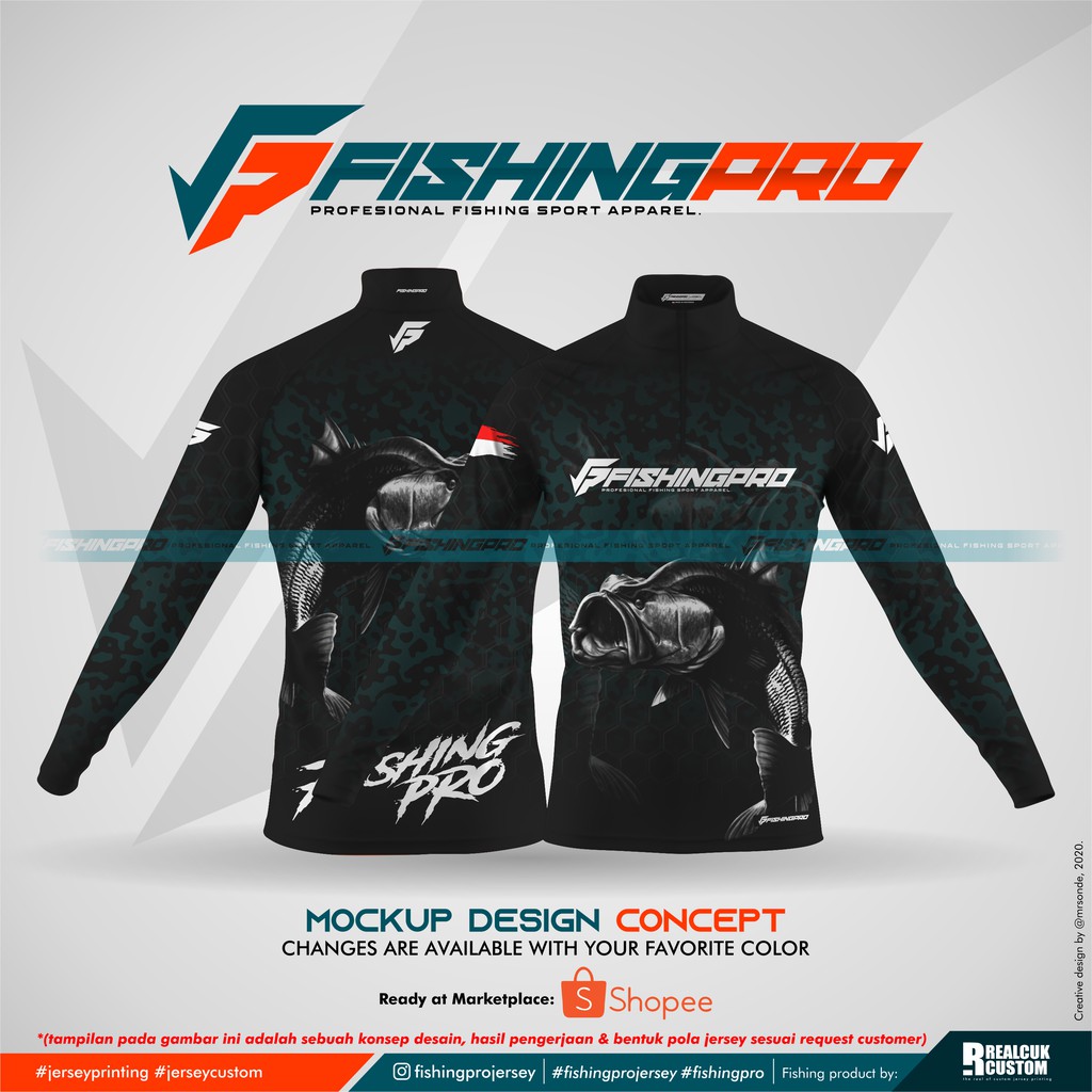 [ CUSTOM ] Jersey Mancing GHOST BARAMUNDI Printing | Micro UV