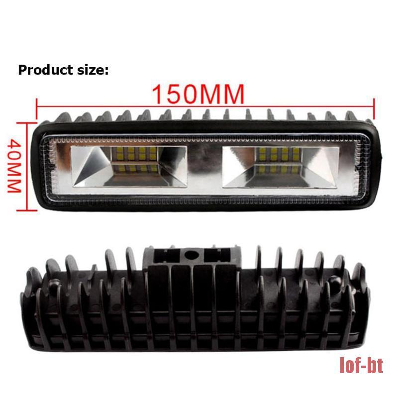 [lof-auto] 16LED Work Light Bar 48W 6000K Waterproof Car Spot Beam Fog Driving Lamp