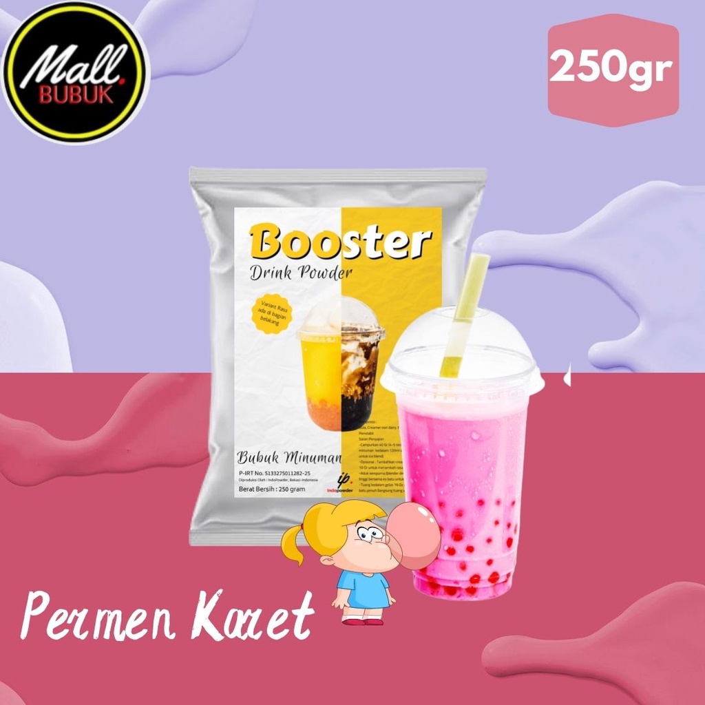 

250 GRAM - Bubuk PERMEN KARET 250gr - Bubuk Minuman PERMEN KARET 250gr