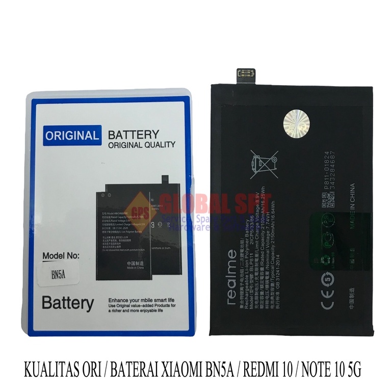 KUALITAS ORI / BATERAI XIAOMI BN5A / BATERE REDMI 10 / BATRE NOTE 10 5G