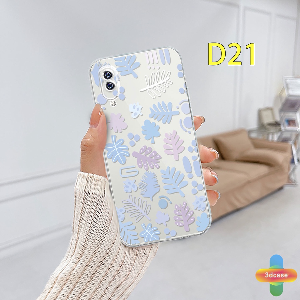 Case VIVO Y21A Y21T Y12S Y12 Y20 Y15S Y91C Y21 2021 Y30 Y21S Y20S Y12i Y01 Y91 Y30i Y93 Y95 Y15 Y17 Y50 Y53S Y51 2020 Y51A Y33T Y10 Y33S Y1S Y11 Y31 Y20i Y91i Y90 Y51S Y12A Y33 Y11S Y30G Y12G Y20A Y20G Y21E Fashion Fresh Flower Silicone TPU Phone Case