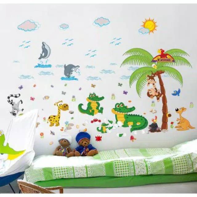 

Wall sticker stiker crocodile animal park