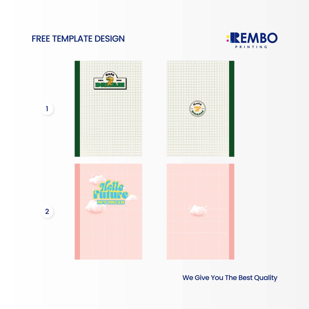 NOTEBOOK / JURNAL GRID / DOTTED / BLANK / LINE A5 /BUKU CATATAN RING / BUKU TULIS RING NCT DREAM
