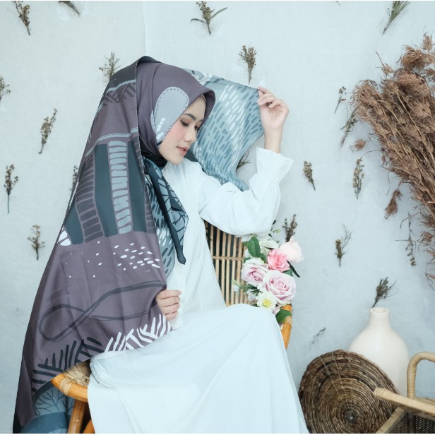 KERUDUNG SEGI EMPAT PRINTING MOTIF JILBAB SEGIEMPAT HIJAB SEGIEMPAT SCARF LESTARI