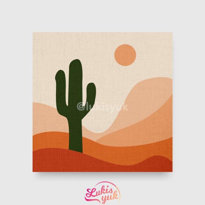 

Paint By Numbers Kit - Cactus - Painting Kit - By Lukisyuk