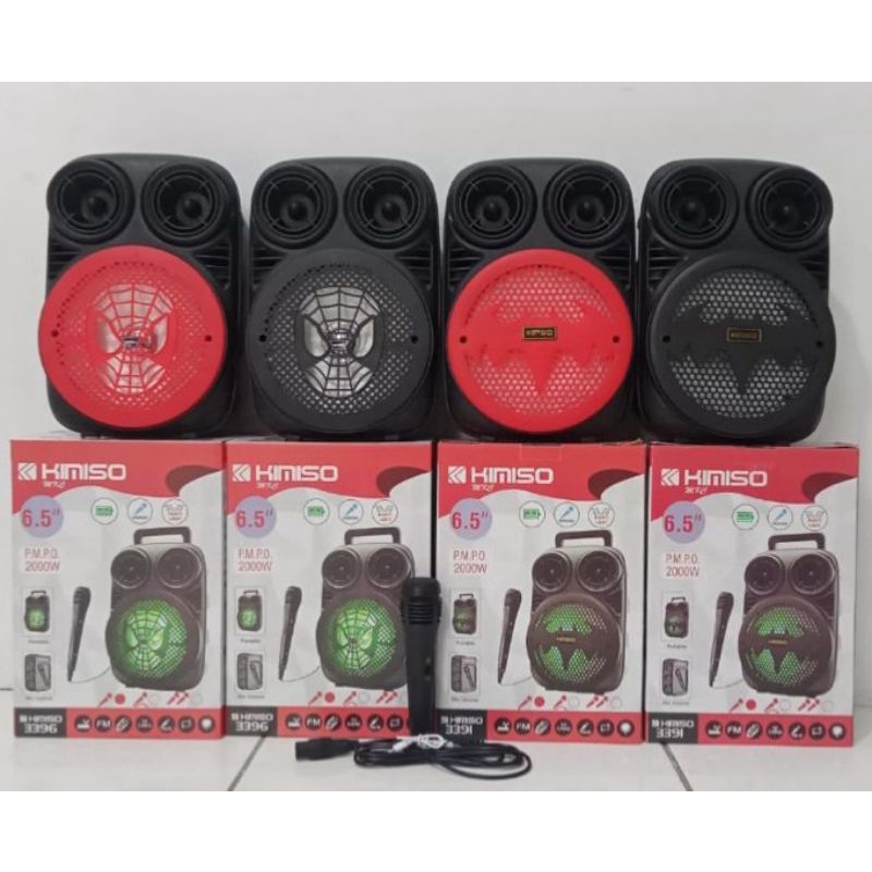 Speaker Bluetooth 3391/339 Bonus Mic 6,5Inci/Salon Aktif Portable Radio Fm/Speaker Wireless Led