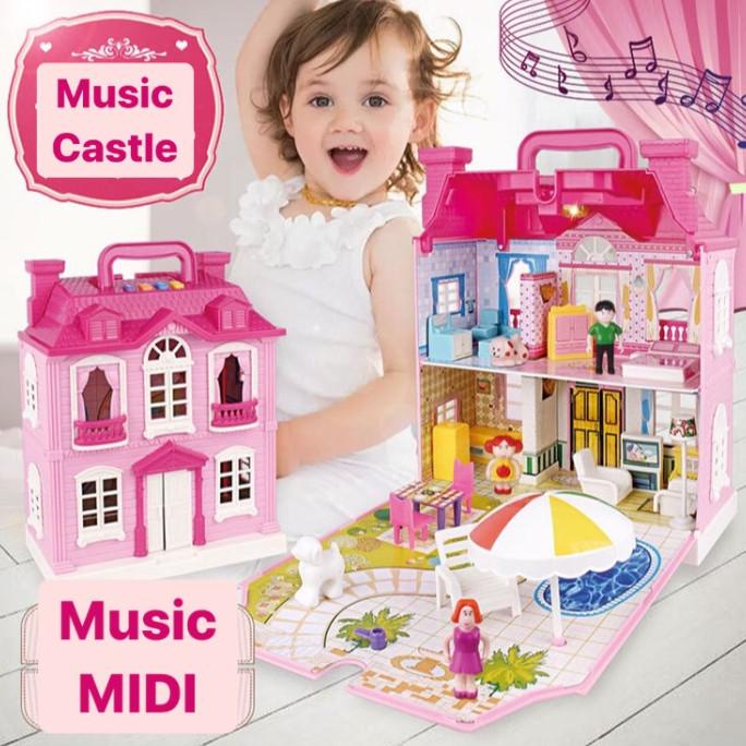 Mainan rumah rumahan play house anak rumah boneka anak perempuan