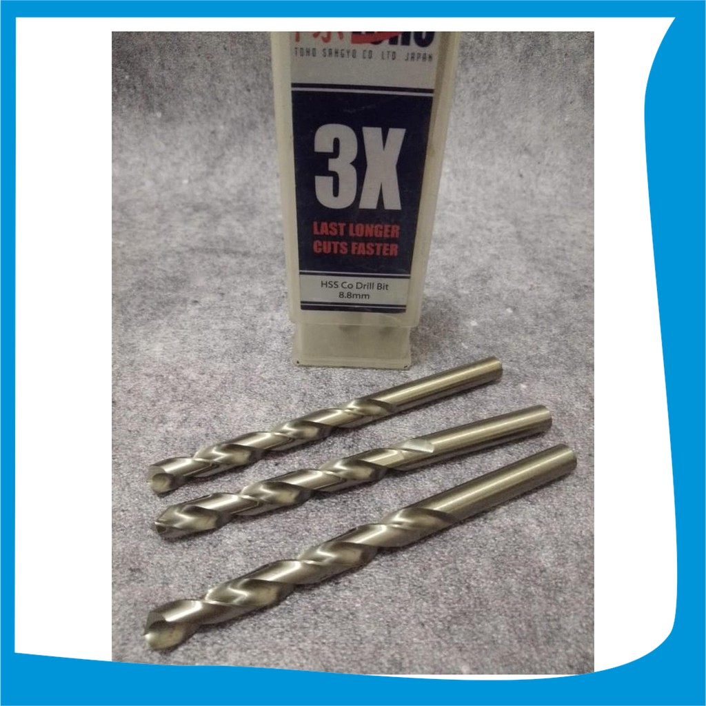 TOHO Mata Bor Besi 8.8 mm TOHO HSS Cobalt Stainless