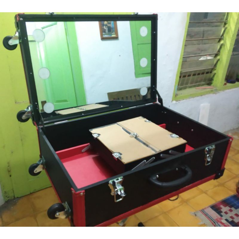 BEAUTYCASE 53 FM LAMPU FLAT TUTUP AKRILIK FREE KAKI STAND