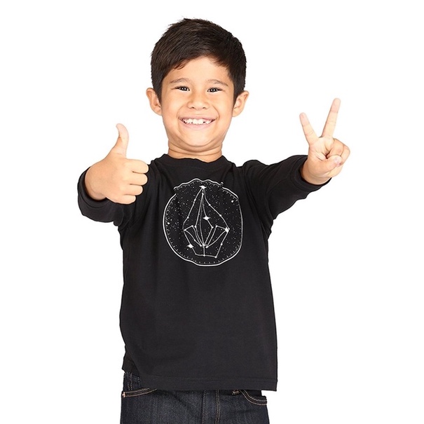 volcom anak kaos zodiac lengan panjang original 100%