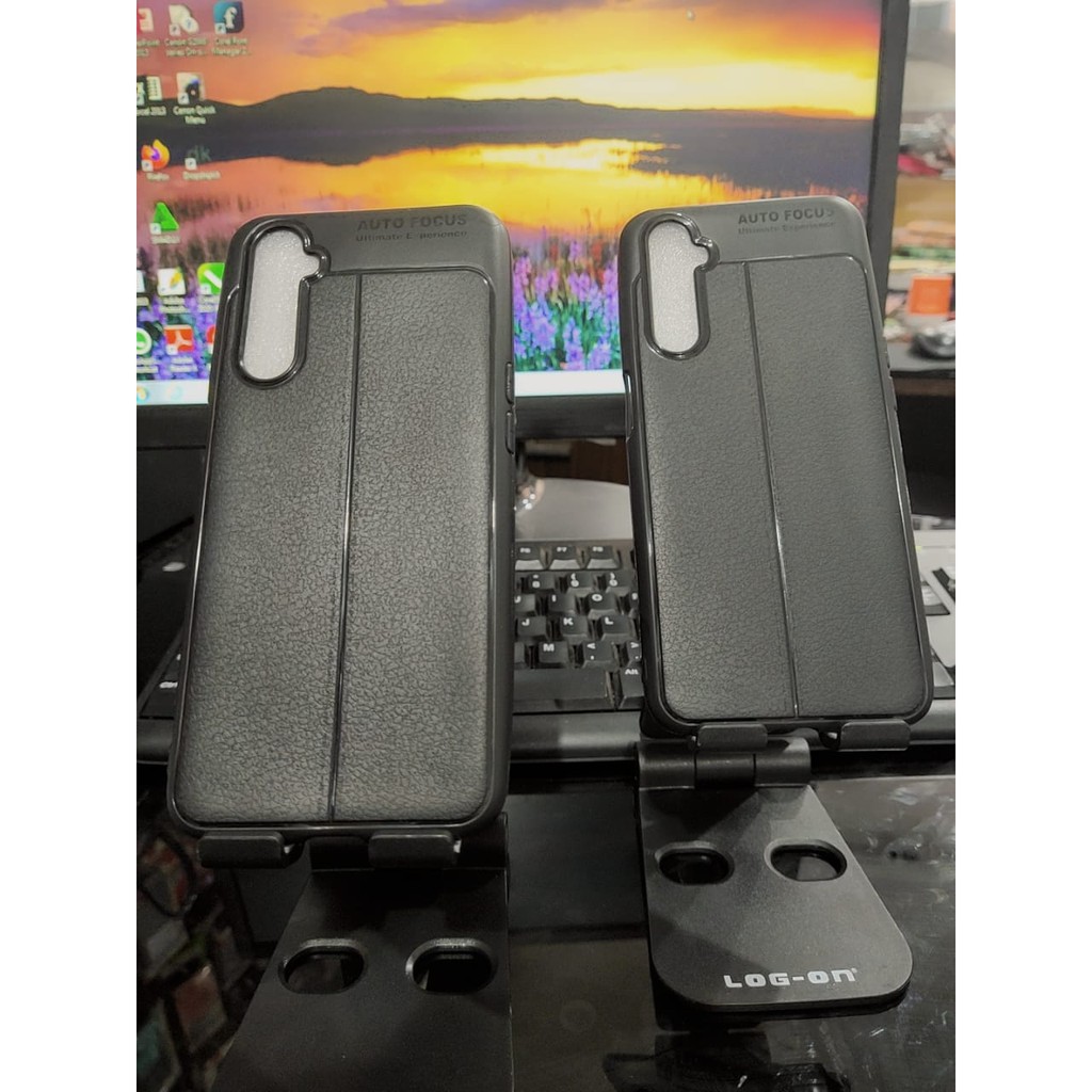 AutoFokus Realme 6 6.5 inchi Leather Soft Case Realme Narzo AUTOFOCUS Motif Kulit Jeruk