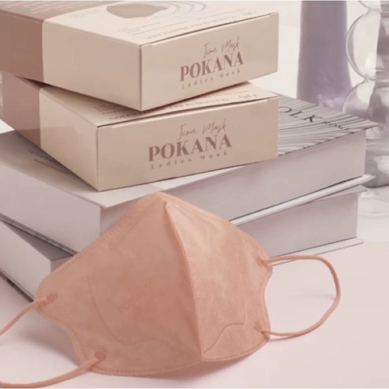 Pokana Icon Medical Mask 4ply PEACH - Box 12pcs