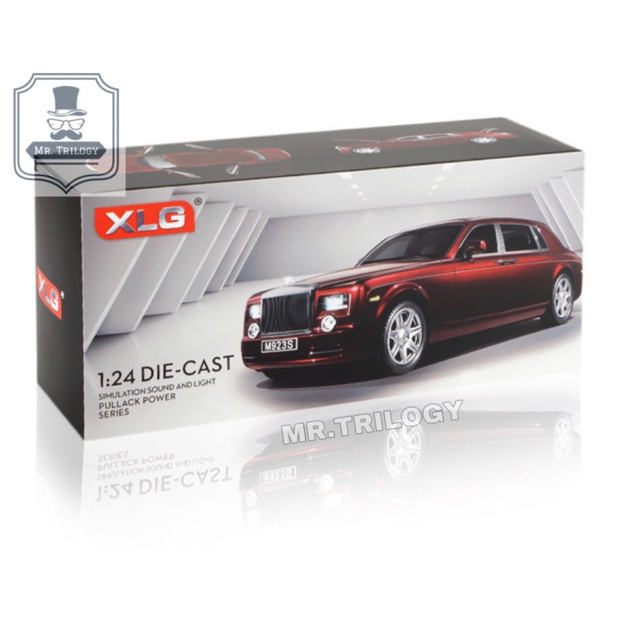 Diecast mobil/ miniatur mobil Rolls Royce Phantom 1:24, kado mainan anak keren Roll-Royce Rolls-Royces rolls-royce RR