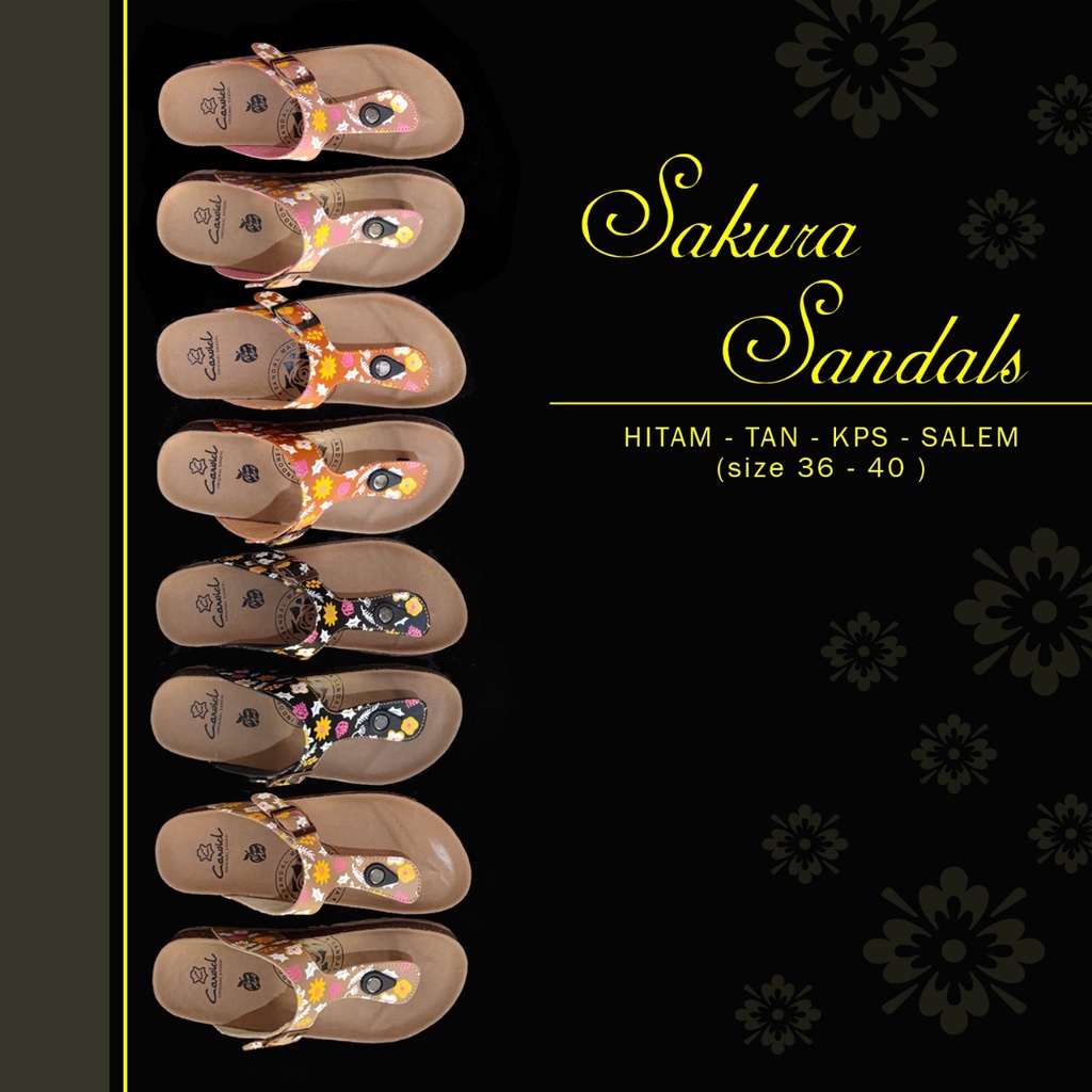 SANDAL JEPIT WANITA/ SANDAL MOTIF BUNGA REMAJA/ SANDAL CASUAL CEWEK KEKINIAN