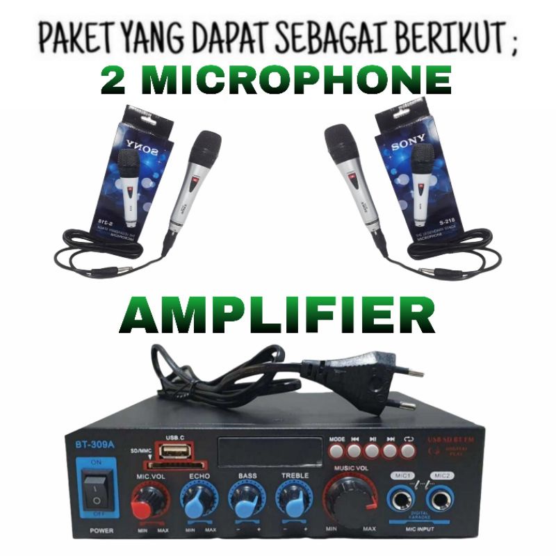 Paket Speaker PEETO 10 Inch Ampli Bluetooth Karaoke Smart Tv Youtube