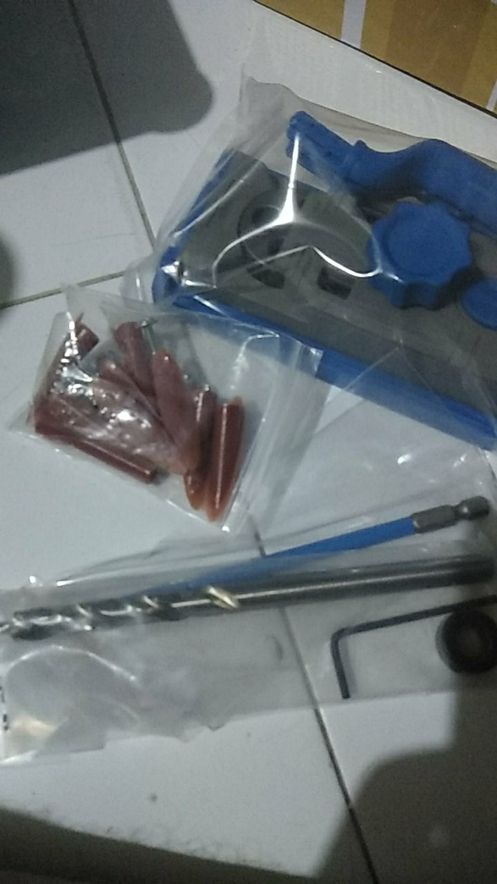 Pocket Hole Jig Set Mata Bor Sekrup Dowel Drill Guide Center Doweling Joinery For Woodworking Tools