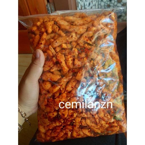 

Basreng RENYAH baso goreng pedas daun jeruk isi 1kg