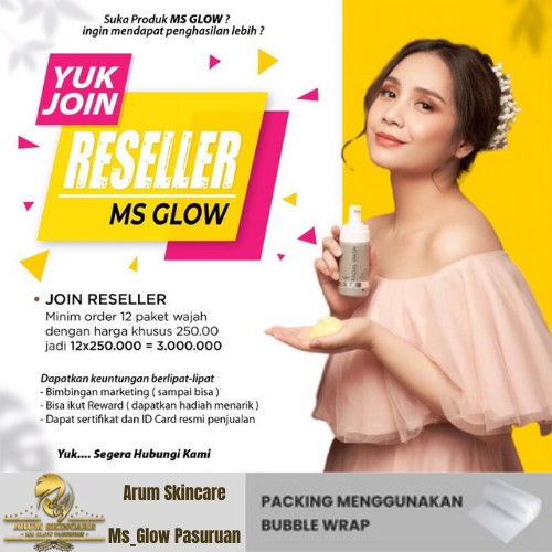 Join Reseller Ms Glow (12 PAKET WAJAH) FREE ID CARD MS GLOW & Gift