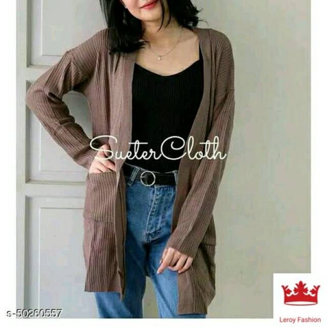 Cardigan Rajut dan Cardigan Lavina Vest