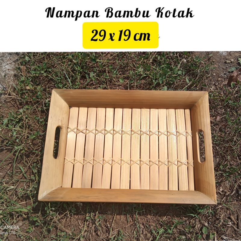 Nampan Bambu Kotak / Baki Bambu Kotak / Nampan bambu unik / hantaran