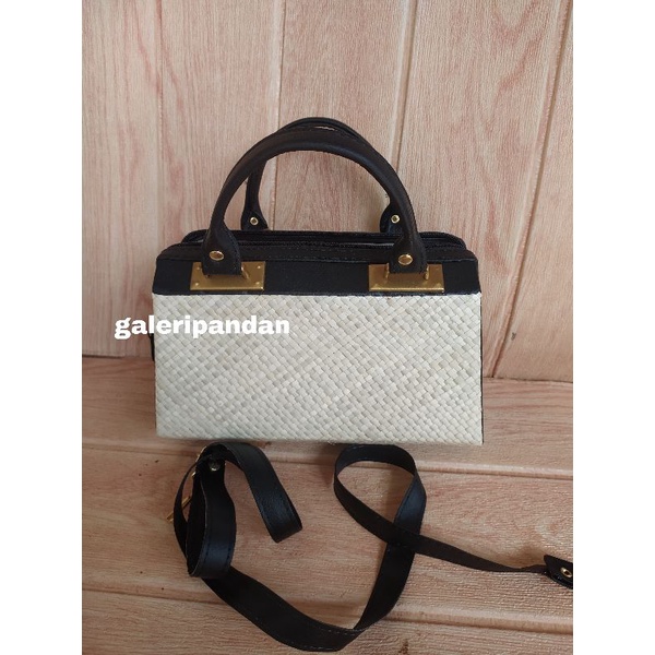 TAS SELEMPANG PESTA KONDANGAN KOTAK ANYAMAN PANDAN PREMIUM