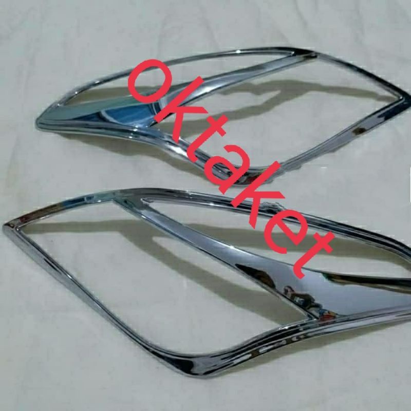 Garnish lampu depan Baleno 2017 Hitam &amp; Chrome / head lamp garnish jsl
