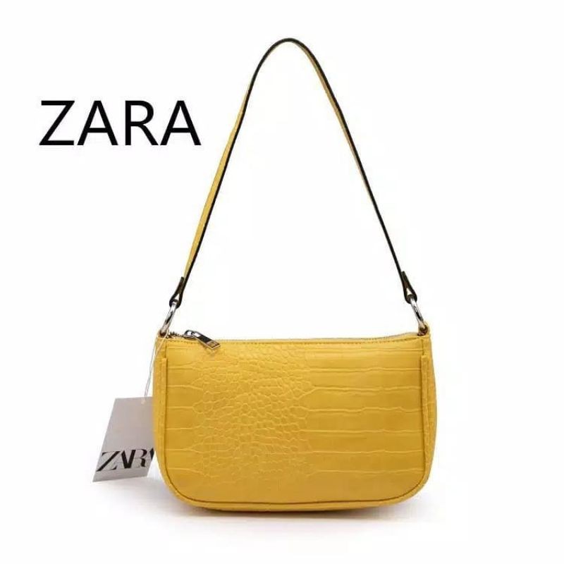 Tas Wanita Shoulder Bag Zara Croco Leather Totebag