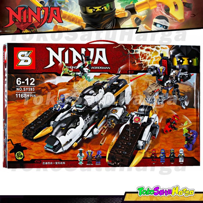 Bricks Lele Ultra Stealth Raider Ninjago SY593 Hero Mainan Edukasi